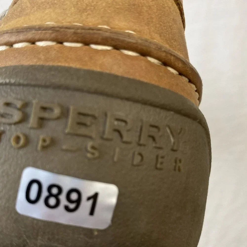 Sperry Top Sider Men’s 13 Medium Intrepid‎ Dark Tan Very Good Condition 0276308